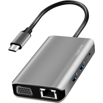LogiLink UA0410 Hub Estación de Acoplamiento USB 3.2 Gen 1 - 7 Puertos