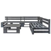 conjunto deconjunto muebles jardin de palets para jardin 4 uds  mesa y sillas madera gris