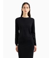 ax armani exchange para mujer xw000910af10352fc026 jersey slim fit negro s casual viscosa