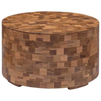 Mesa De Centro De Madera Maciza De Teca 60x60x35 Cm Vidaxl