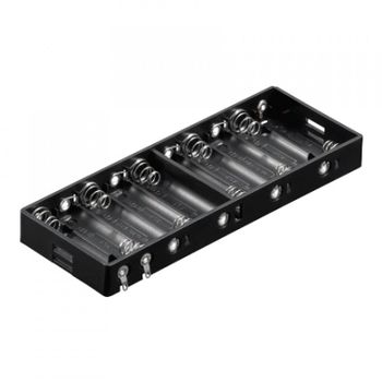 Goobay Portapilas para 10 Pilas FR6/HR6/LR6 Negro