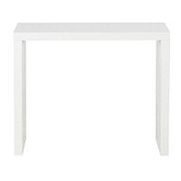 consola con azulejos en relieve blanco