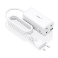 aisens cargador sobremesa gan 100w 3x usb c pd3 0 qc4 0 qc5 0 1x usb a qc3 0 blanco