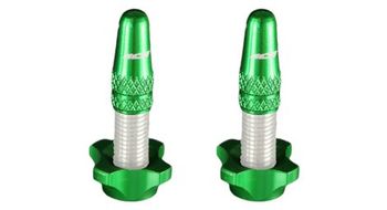 Icekit de tapones de aluminio  x2  y tuercas  x2  airflow verde