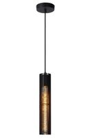 lampara colgante de metal 1xe27 negro