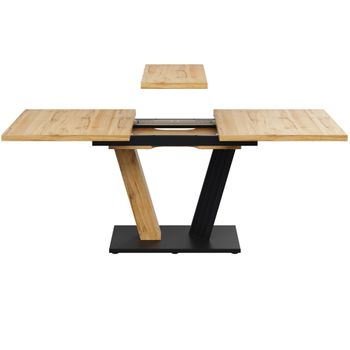 Mesa de comedor madera de mdf extensible 120/160x80x76 cm