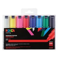 posca pc-8k rotulador 8 mm cincel  pack 8 uds