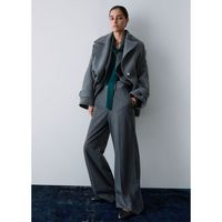 liu jo pantalones pantalones de raya diplomatica en mezcla de lana para mujer