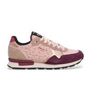 pepe jeans para mujer pls400018 zapatillas brit master rosa 38 plano cordones casual lila