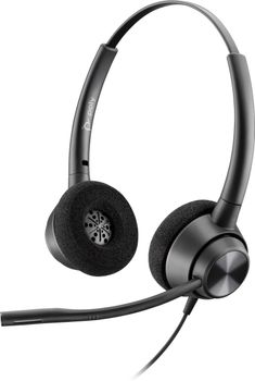 POLY Auriculares binaurales EncorePro 320 con desconexión rápida TAA