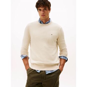 Tommy Hilfiger Jersey MW0MW28046 PIMA ORG CTN CASHMERE-HGF HEATHERED OATMILK para hombre
