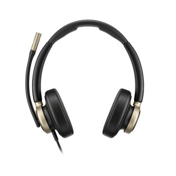 Auriculares Poly Mission 820 con cable USB-C, cancelación activa de ruido, oficina, negro