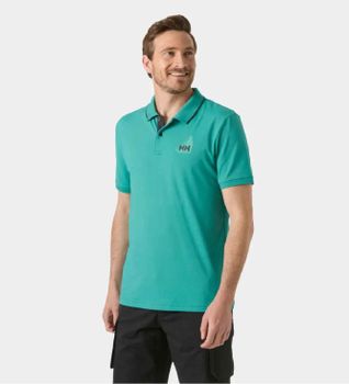 Helly Hansen para hombre. 34545 Polo Hp Figari verde (M), Casual, Poliamida, Manga corta