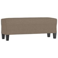 banco de tela gris taupe 100x35x41 cm vidaxl