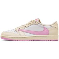 nike deportivas moda 1 low og travis scott shy pink para hombre