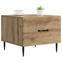 mesa de cafe - mesa de centro - mesa baja con cajon roble artesanal 49 x 50 x 40 cm
