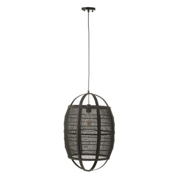 Lámpara colgante de tela negra 37*37*56 cm