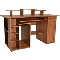 alphason san diego desk - walnut