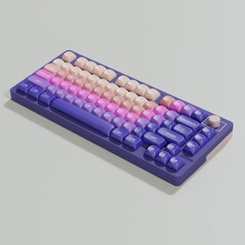 MOA Sunglow Keycaps PBT Dye-Sub gramática alemana española inglés coreano para teclados mecánicos 7u Space Alice HI75