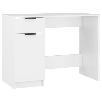 Mesa De Escritorio | | Escritorio De Despacho | Escritorio De Madera Contrachapada Blanco 100x50x75 Cm