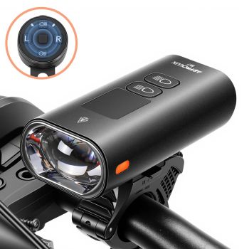 Astrolux BK7 Faro inteligente inalámbrico para bicicleta - 1600 lúmenes con pantalla digital,antideslumbrante,5200mAh re