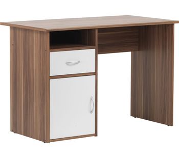 ALPHASON Hastings Desk - Walnut, White