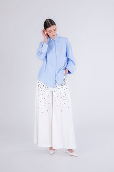 camisa oxford light blu s