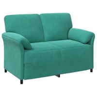 sofa de 2 plazas tuquesa 138 x 83 x 95 cm terciopelo vidaxl