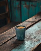 taza de gres en azul 55x55x7 cm