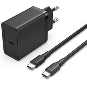 Cargador de Pared Vention FAHBF-EU USB-C 25W + 1x Cable USB-C
