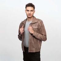 cameleon chaqueta mens leather jacket laslo grey para hombre