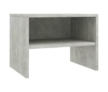 Vidaxl mesita de noche madera contrachapada gris hormigón 40x30x30 cm