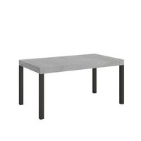 mesa extensible 90x160264 cm everyday cemento estructura antracita