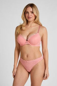 Hunkemöller Tanga Marine Rosa