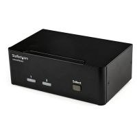 startech switch conmutador kvm de 2 puertos displayport 4k 60hz