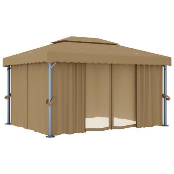 4 X 3 M  Aluminio - Taupe