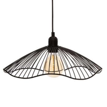 Factory Cuadros Lámpara Colgante Gopergo Metal Negro - Diseño Moderno