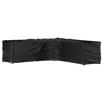 Funda Para Muebles De Jardín Forma De L 20 Ojales 300x300x90 Cm Cfw43130