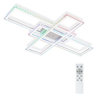 Lámpara De Techo Led Regulable Con Control Remoto, Iluminación Rgb De Gran Tamaño, 50 W, Para Dormitorio