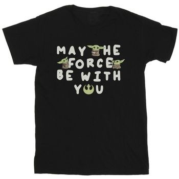 Disney Camiseta manga larga The Mandalorian May The Force Be With You para niña