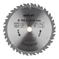 disco de sierra circular ct 22 dientes o180mm 6734000 wolfcraft