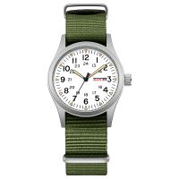 reloj de campo luminoso tpw 2026 de 38 mm para hombre correa de tela de facil lectura visualizacion de 24 horas funcion de fecha y dia movimiento de cuarzo