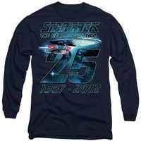 star trek camiseta manga larga enterprise 25 para mujer
