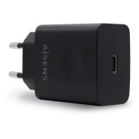 aisens asch-1pd20-bk cargador usb-c pd30 1 puerto 1xusb-c 20w negro