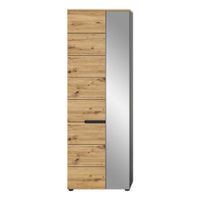 armario ropero 2 puertas con 1 espejo l65 cm -