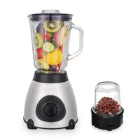licuadora 2 en 1 vaso de vidrio 800w picadora molinillo cafe 3 velocidades frutas y verduras spark