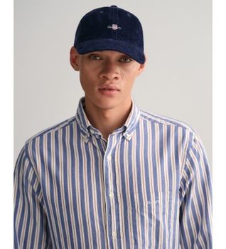 Gant para hombre. 9900213 Gorra de pana marino (OSFA), Casual, Algodón