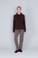 sueter de cuello de donut en canale ingles brown