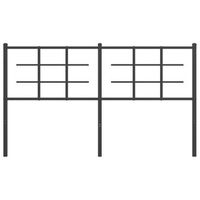 cabecero cama mueble de dormitorio de metal 150 cm negro m020007067