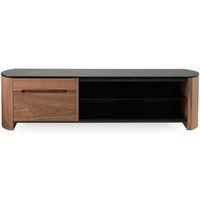 alphason finewoods 1350 tv stand - walnut black